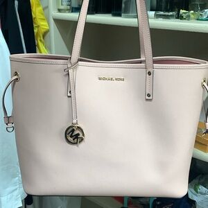 Blush pink Michael kors tote bag large
